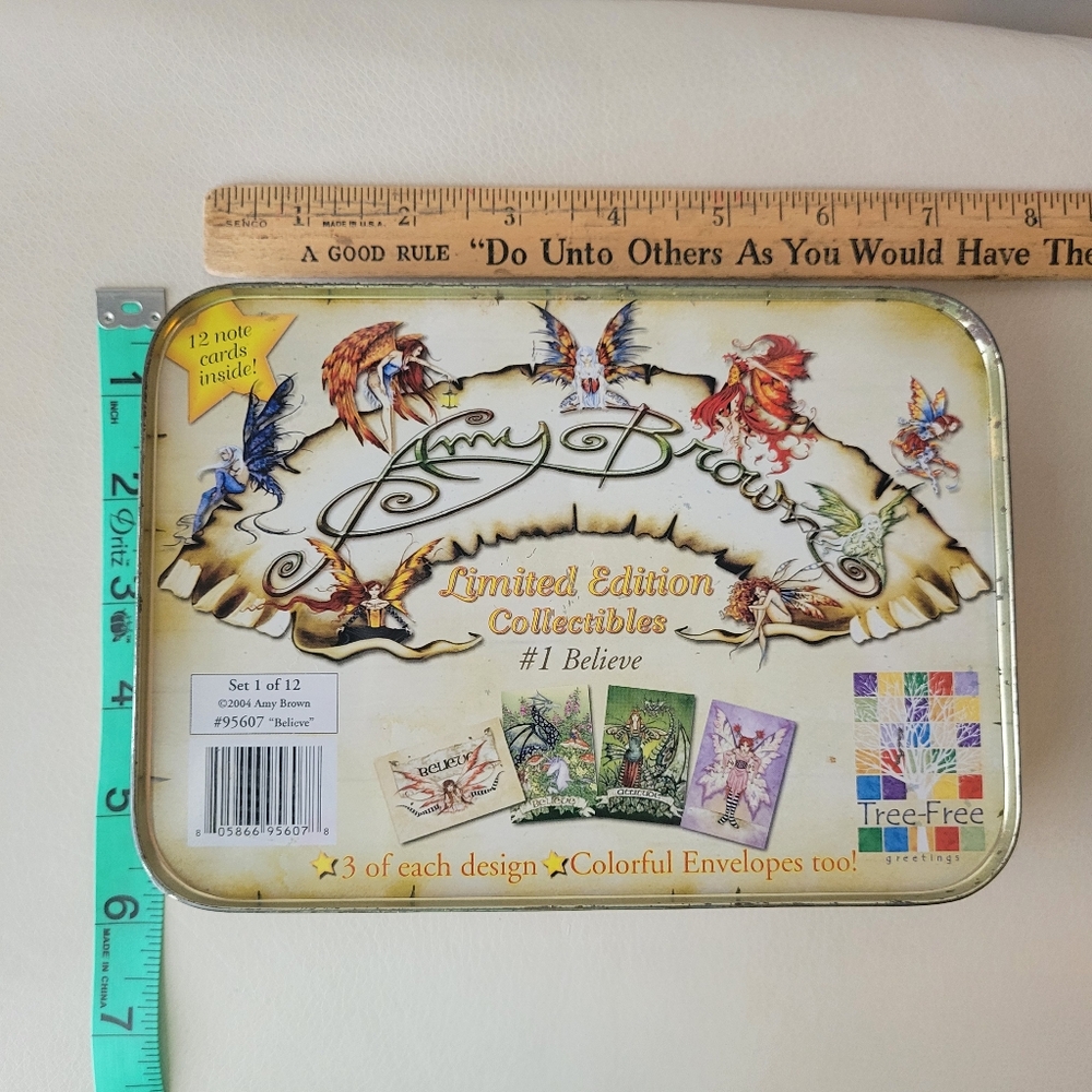 Amy Brown Fairy Art Print Believe Notecard & Tin Set Whimsical Fantasy Mythical - Picture 9 of 16
